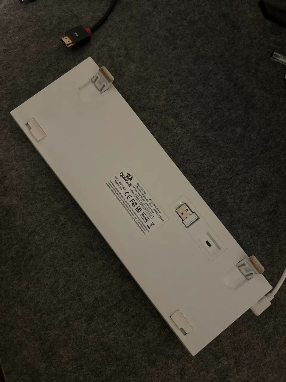 Teclado Redragon Branco 60% - Foto 3