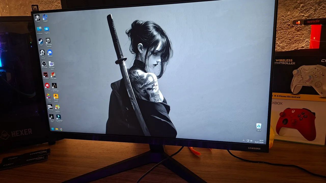 MONITOR SAMSUNG 24 POLEGADAS 75hrs - Foto 3