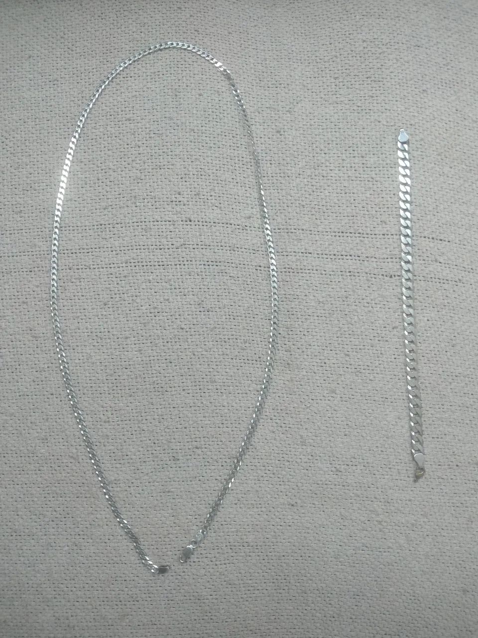 Corrente e pulseira prata 925 