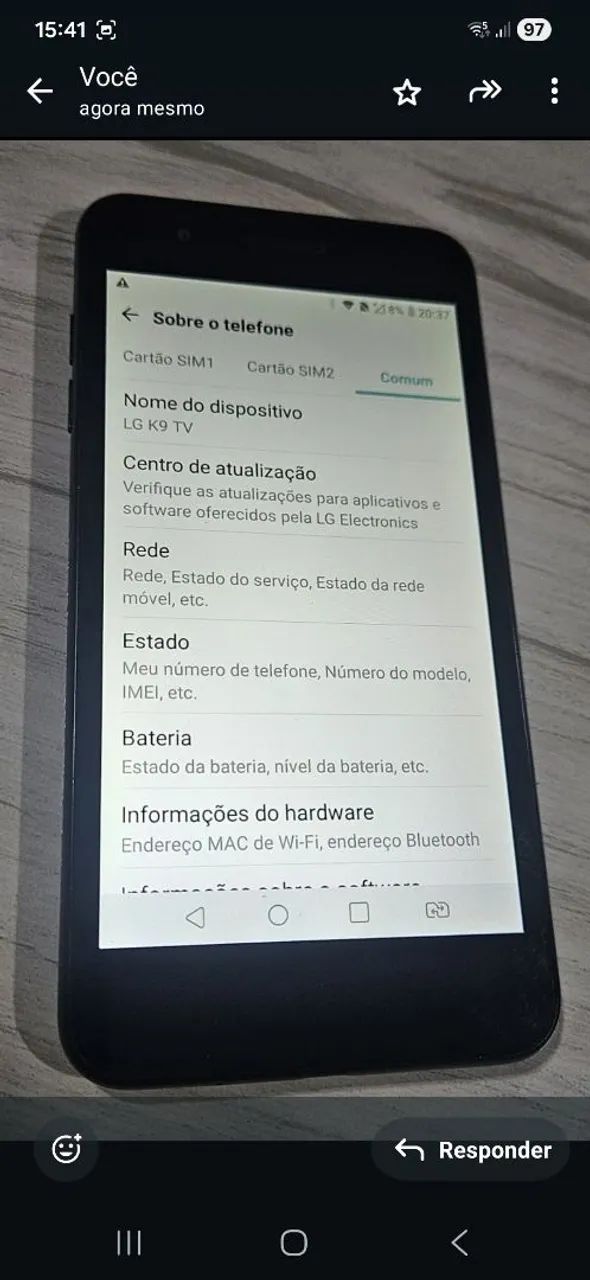 Celular LG K9 - 16GB Usado. - Foto 3