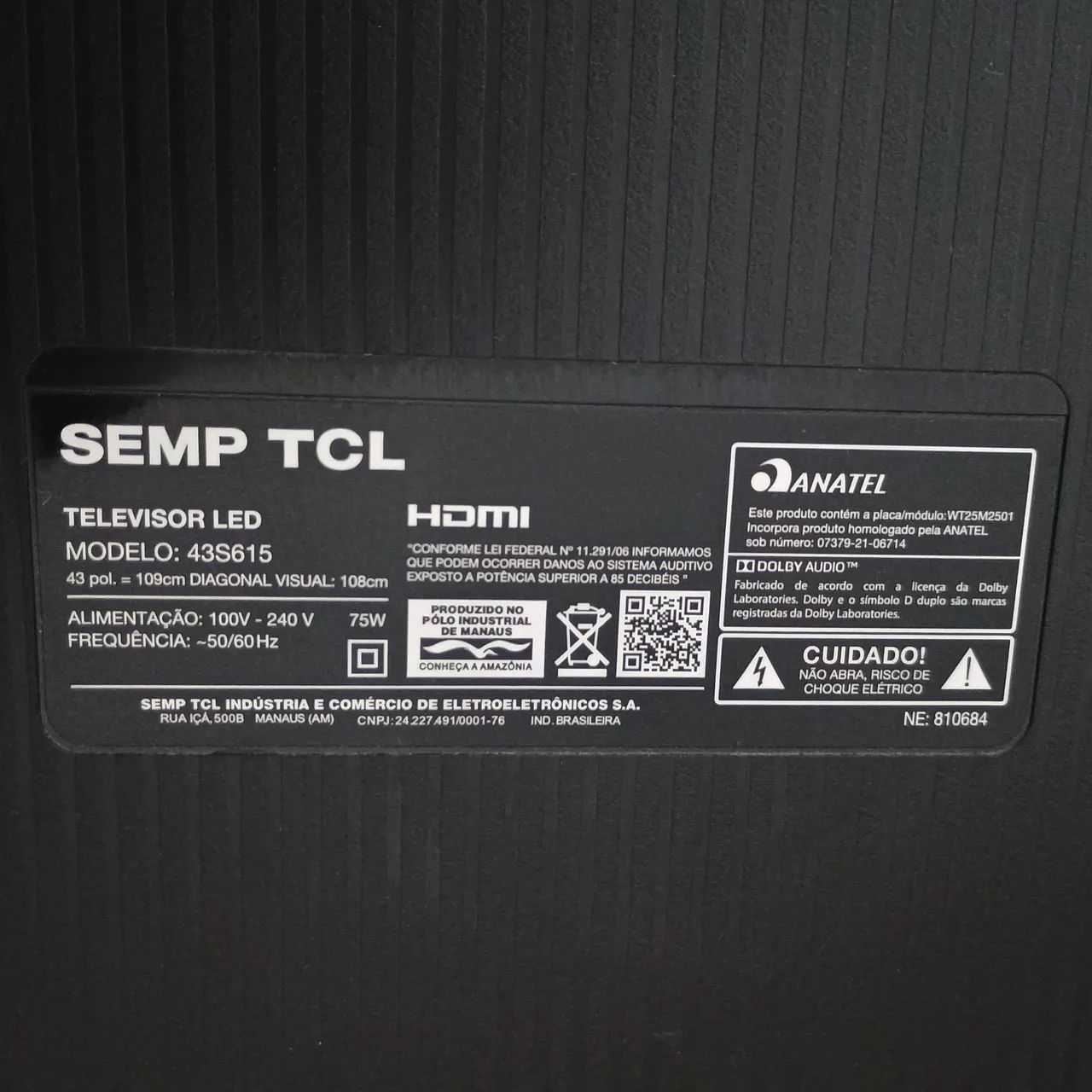 TCL 43'' Android TV Full HDR Led 110v - Foto 2