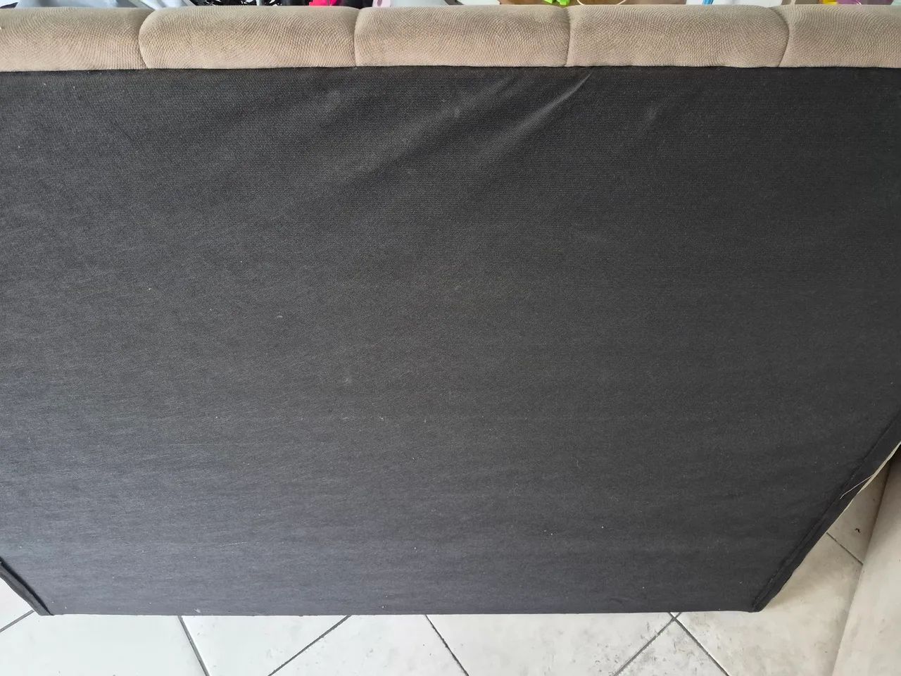 Cabeceira cama box Queen suede - Foto 3