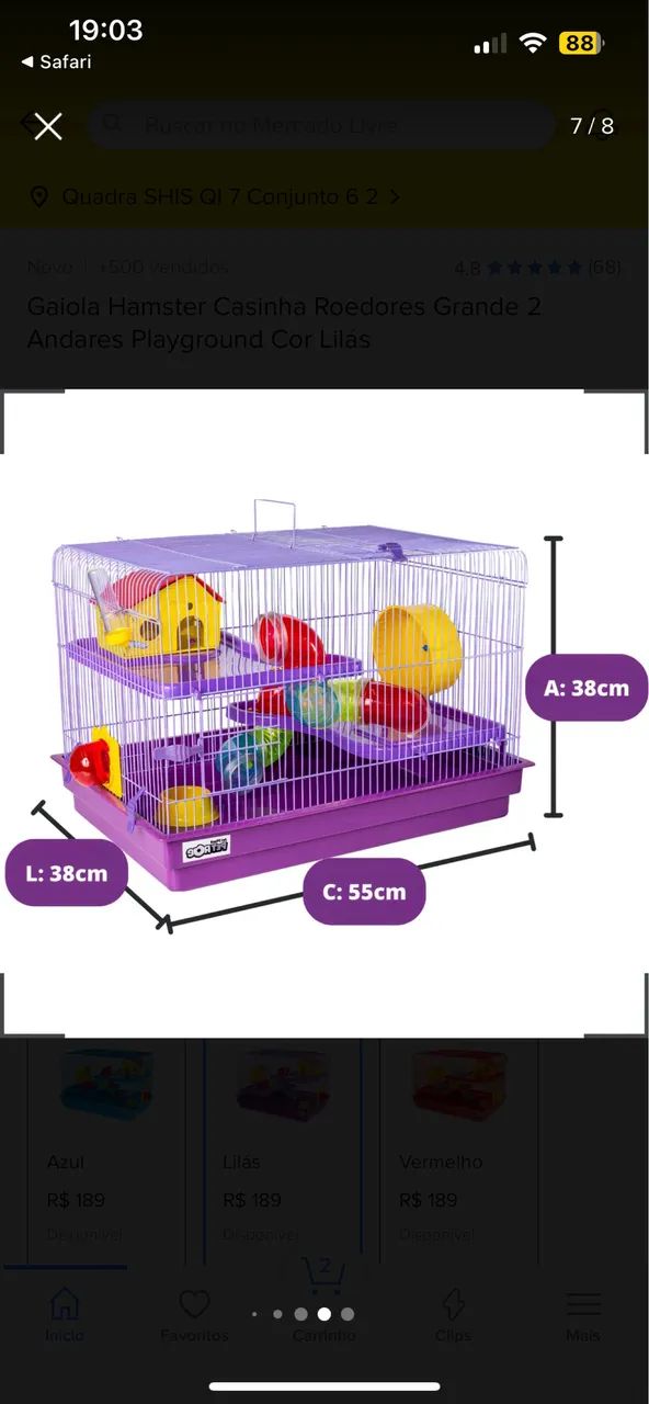 Gaiola para rato Twister 