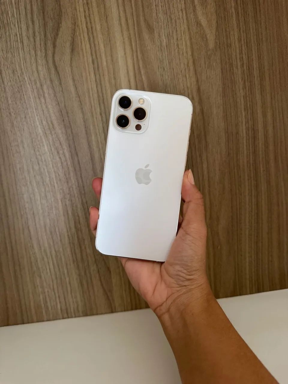 iPhone 12 Pro Max silver 256 gb impecável - Celulares e