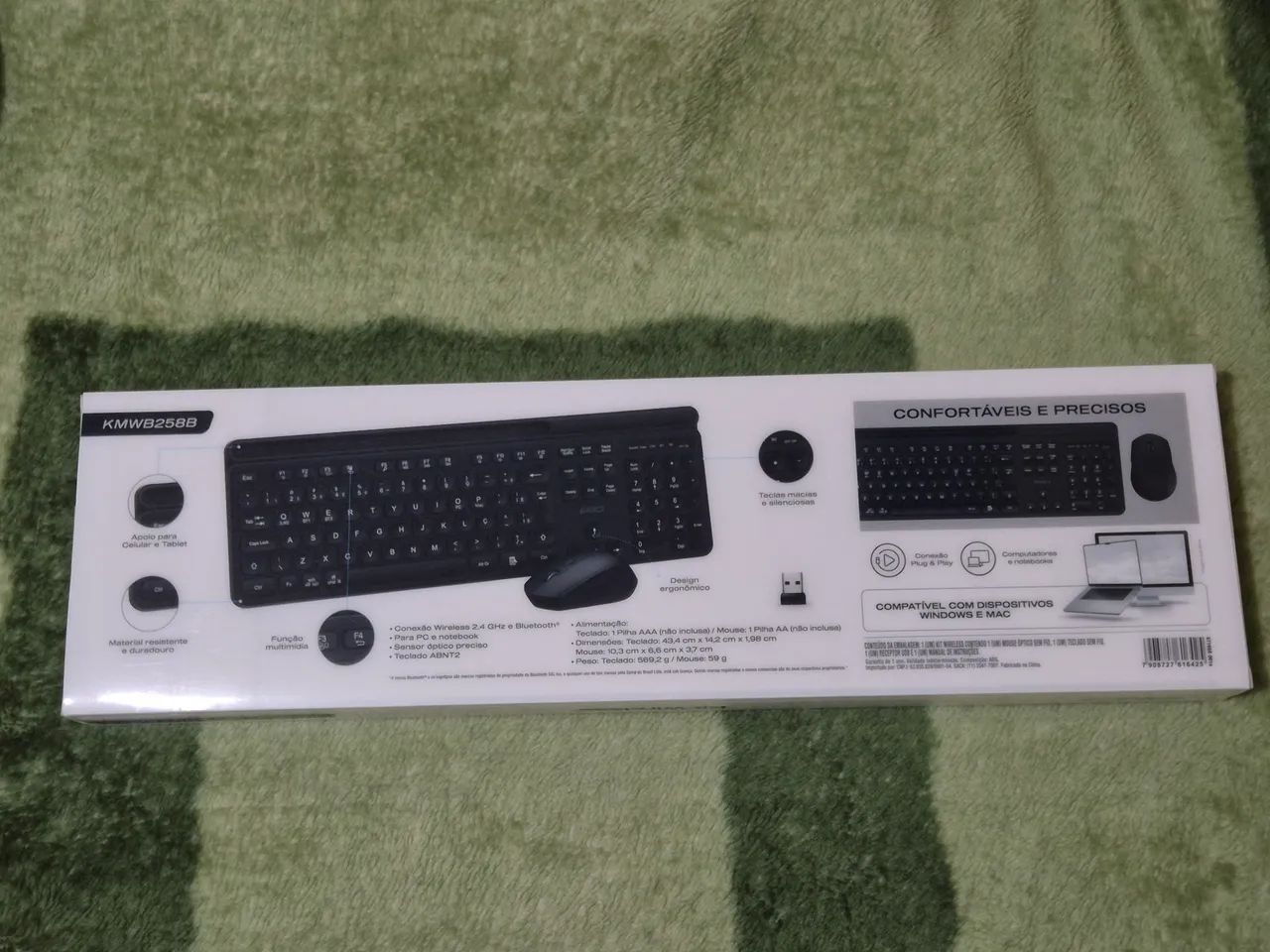 Kit Teclado e Mouse Sem Fio Ergo - Foto 2