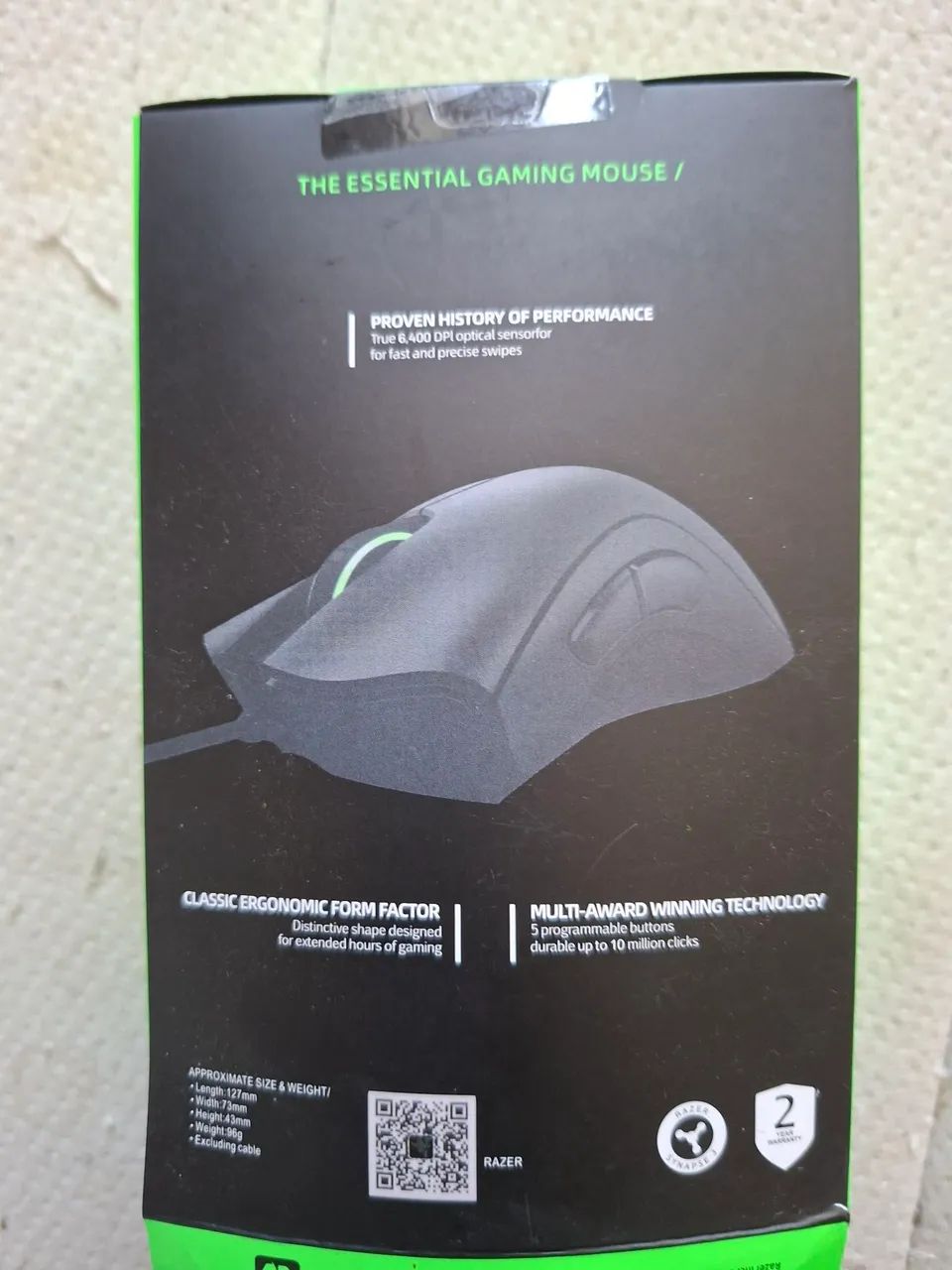 Mouse Gamer DeathAdder Essential Preto - Foto 3