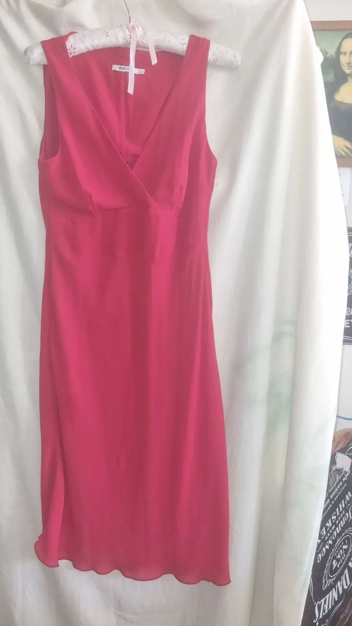 Vestido vermelho de crepe 42 - Foto 3