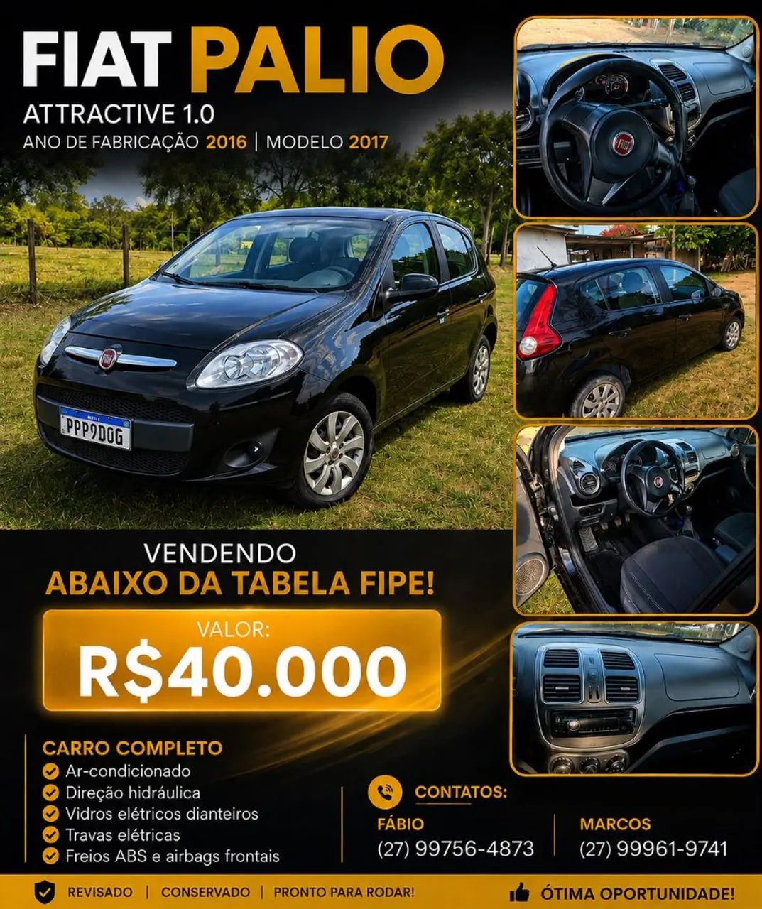 Fiat Palio Palio ATTRACTIVE 1.0 EVO Fire Flex 8v 5p 2017