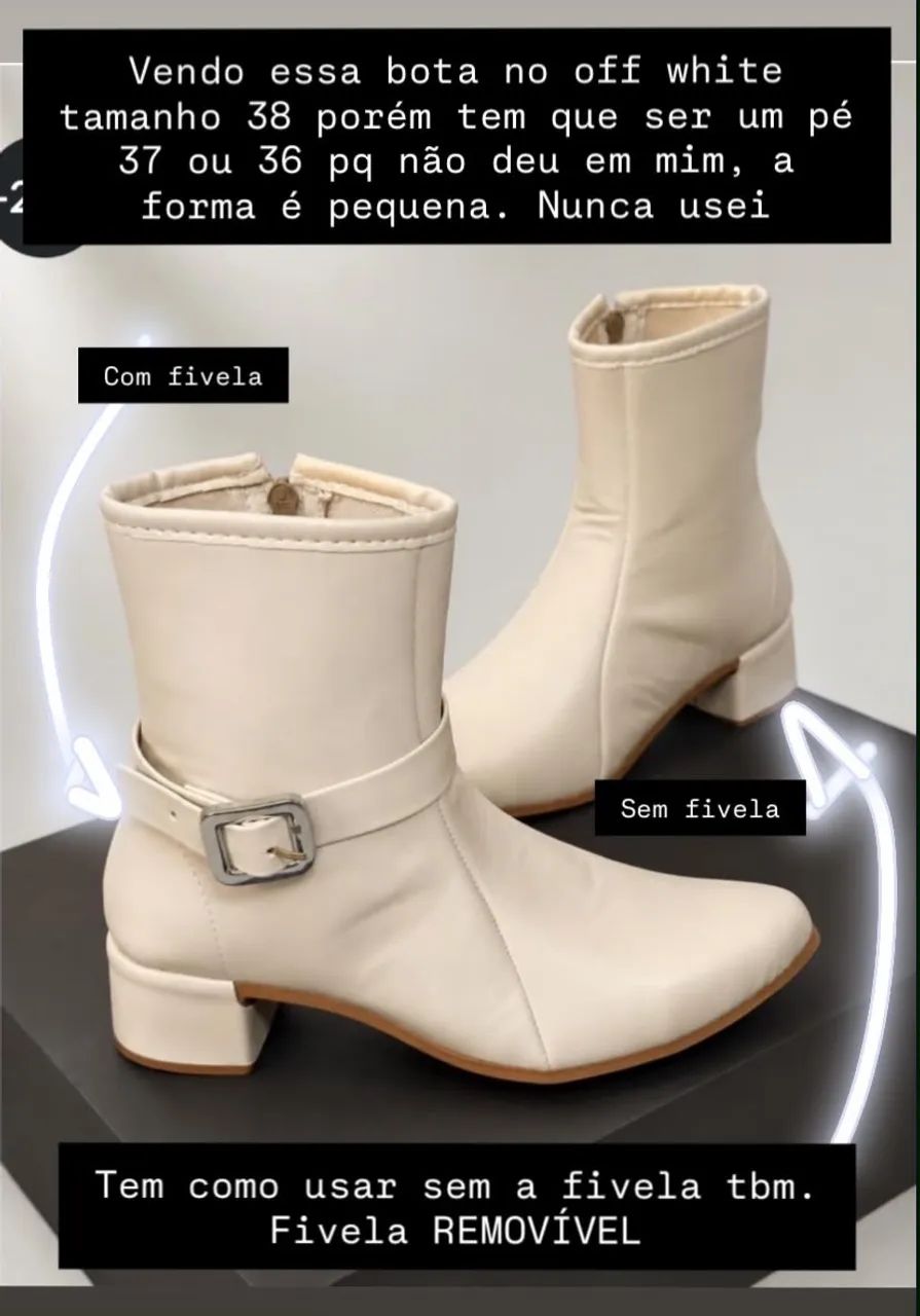Bota off white 