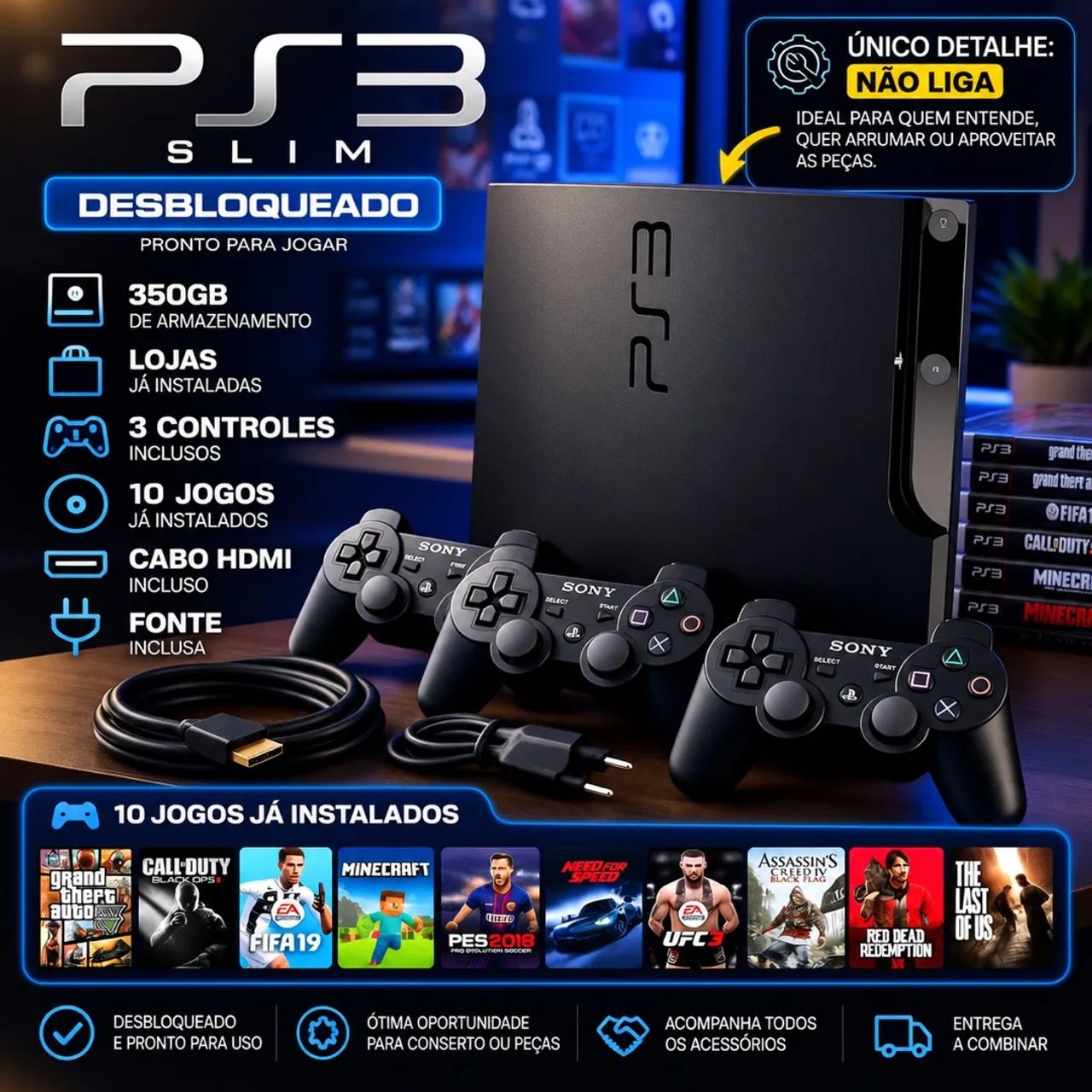 Ps3 Desbloqueado 320GB