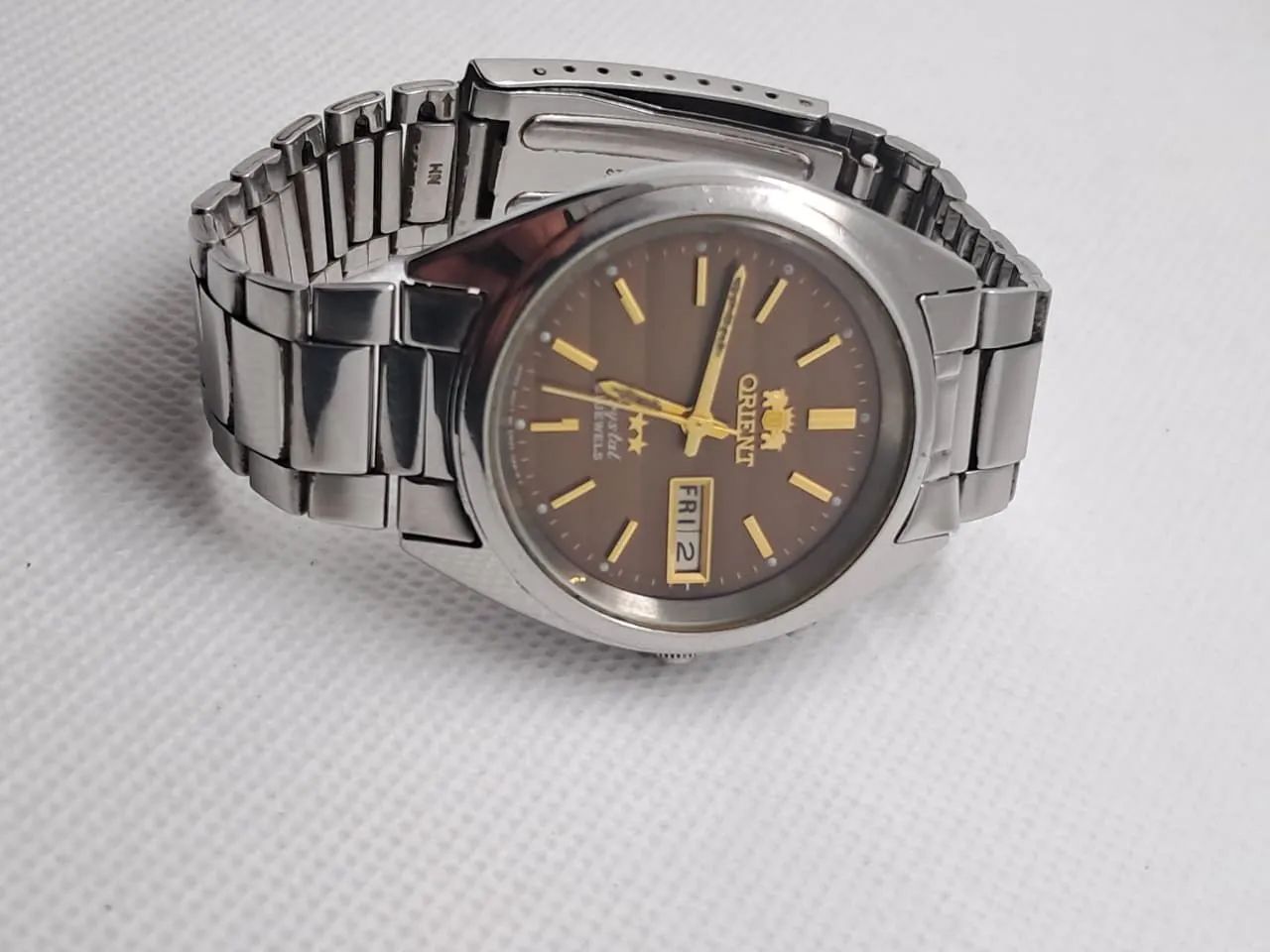 Relogio orient automático marrom  - Foto 2