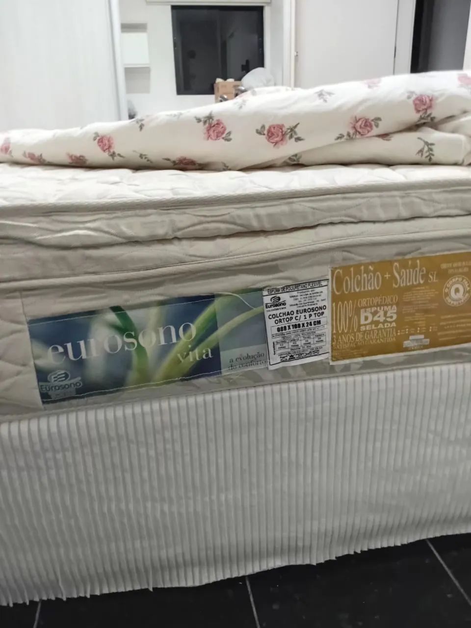 Cama box solteiro com colchão -EUROSONO - Foto 2