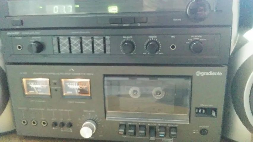 Receiver Sharp + Tape Deck Gradiente Em Bom Estado - Foto 2