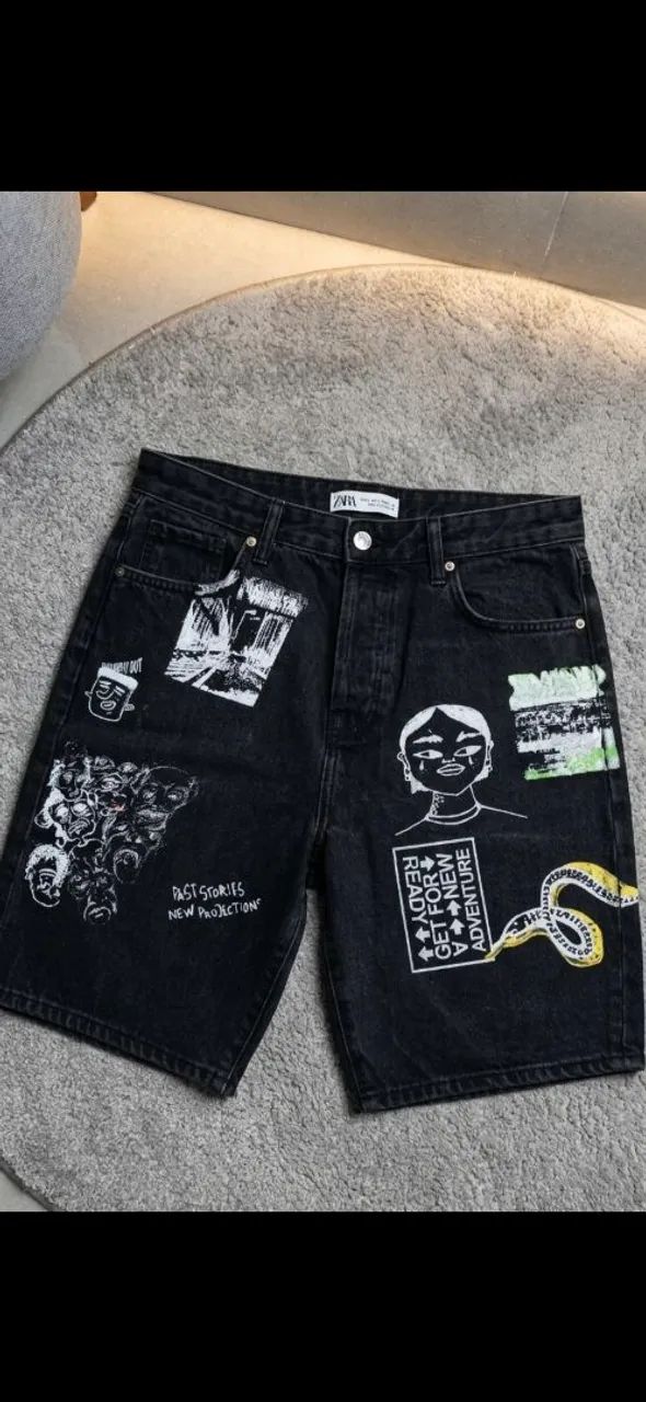 Bermuda Zara Masculina Tam. 42 Semi Nova