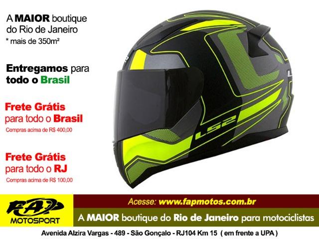 Capacete Ls2 Ff353 Rapid Carrera Fosco Preto Amarelo - Frete Grátis Brasil