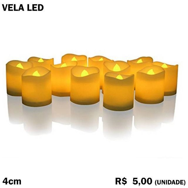 2 Velas Led Onduladas