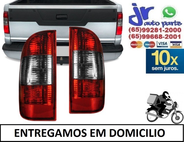 Par Lanterna Traseira S10 01 02 03 04 05 06 07 08 09 Bicolor Fumê