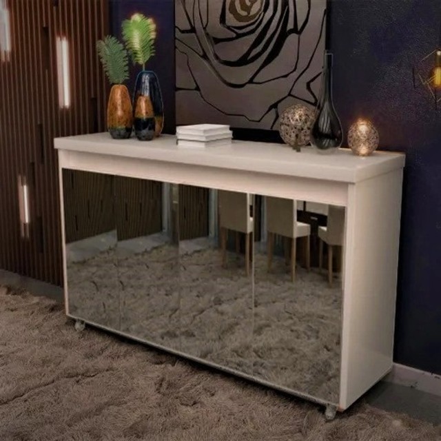 CÓD 006 Buffet Maria c Espelho Off White Frete Grátis - Até 12x - Foto 5
