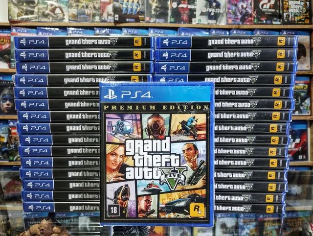 Jogo GTA V - Premium Online Edition - PS4