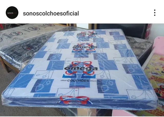COLCHÃO DE CASAL NOVO ESPUMA SELADA 