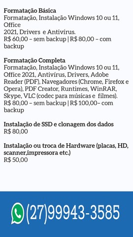 ? Manutenção e Formatação de Computadores e Notebooks (aceito Pix e PicPay)? - Foto 2