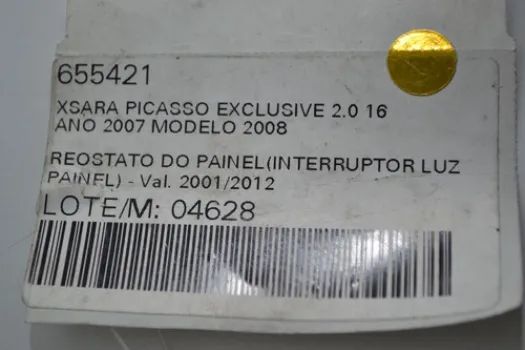 Botão Interruptor Luz Reostato Citroen Picasso 2007 2008 09 - Foto 2
