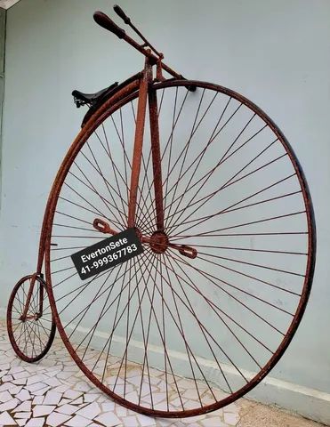 Bicicleta antiga penny farthing big wheel biciclo  - Foto 4