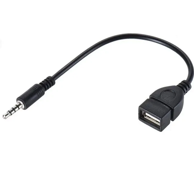 Cabo Adaptador Usb Fêmea X P2 Macho Entrada Auxiliar áudio