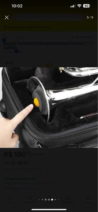 Suporte Tromprete Profissional Dobravel Hércules Ds410b  - Foto 2