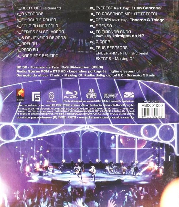 Dvd Bruno & Marrone Volta Aos Bares Ao Vivo 2009 e Blu-ray Fernando E Sorocaba - Acústico  - Foto 4