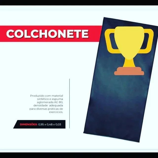 Colchonete Profissional Ag80, espuma aglomerada, melhor do mercado!!