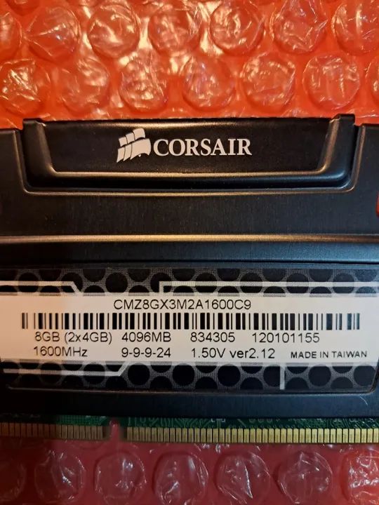 Memória RAM Gamer Corsair Vengeance, 8GB (2x4GB), 1600MHz, DDR3, Preto - Foto 3