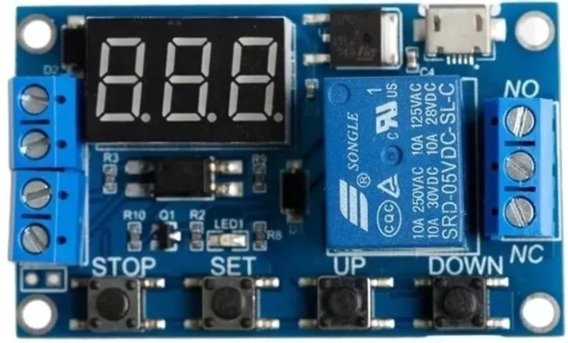 Relé Temporizador Digita Ajustável  Até 999 Min, Delay Timer  Arduino - COD-AM63  - Foto 2