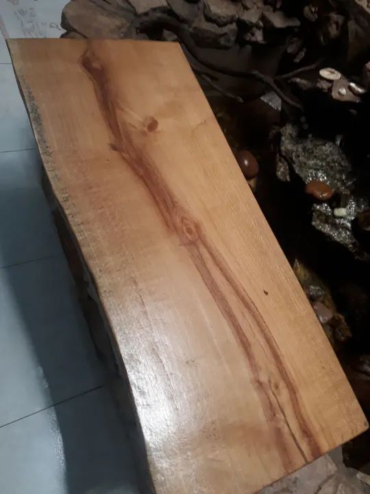 Prancha de madeira rústica pra pia de banheiro  ou aparador.  - Foto 5