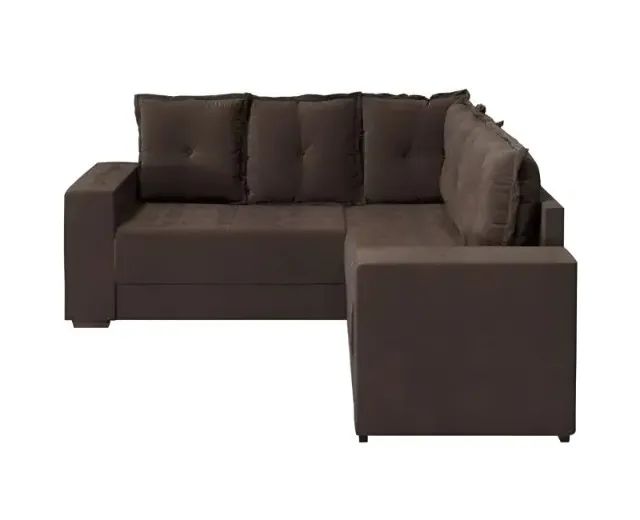 Sofá de canto marrom Gett moveis - Foto 4