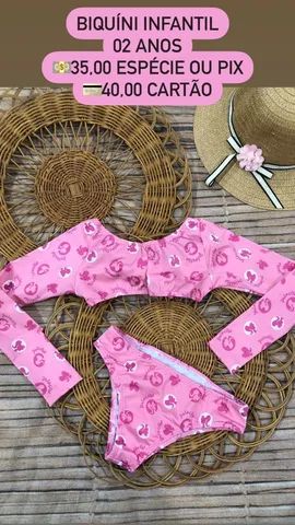 Biquíni infantil 02 04 06 anos 
