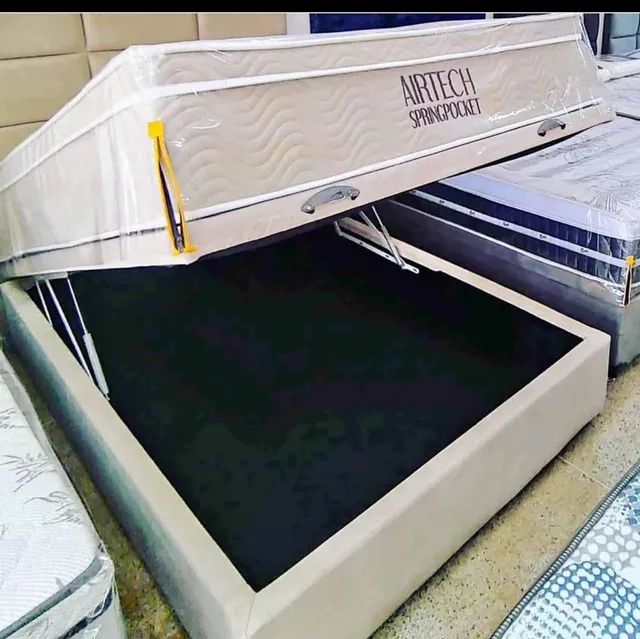 Cama com baú ortobom nova pronto entrega 