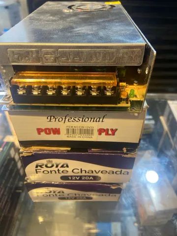 Fonte 20A chaveada Sistema Segurança /Camera 