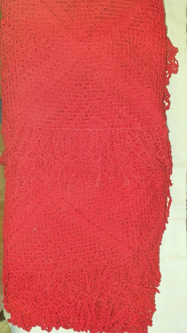 Colcha de Crochet Queen grande - Foto 5