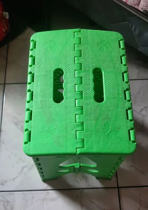 Banqueta Dobrável Verde - Foto 4