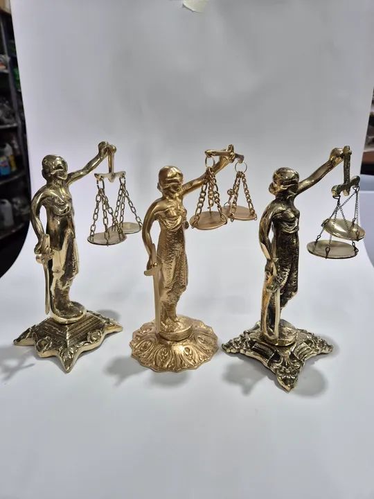 Estátua bronze Themis dama Justiça  - Foto 5