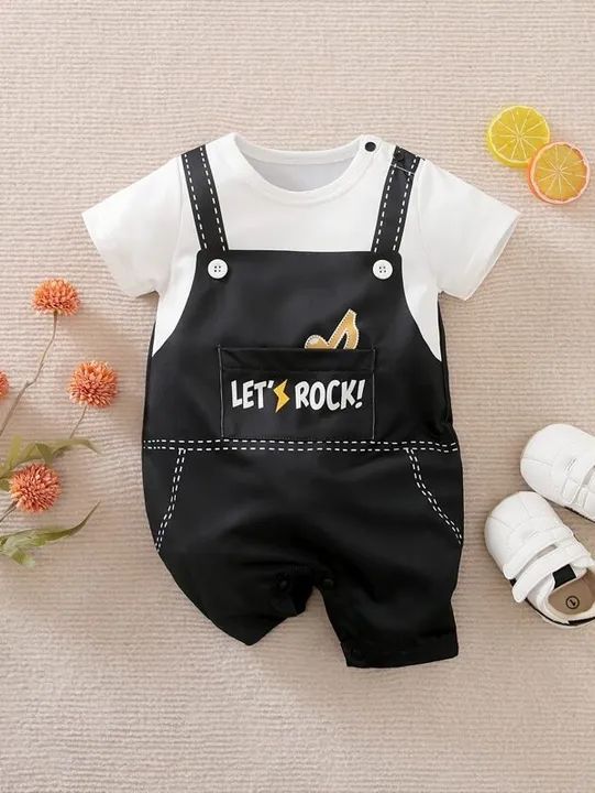 Macacão bebê rock unissex