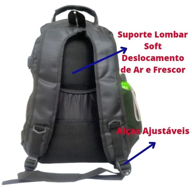 "Mochila Colégio Militar Preta: Praticidade e Estilo para Crianças e Adolescentes" - Foto 4