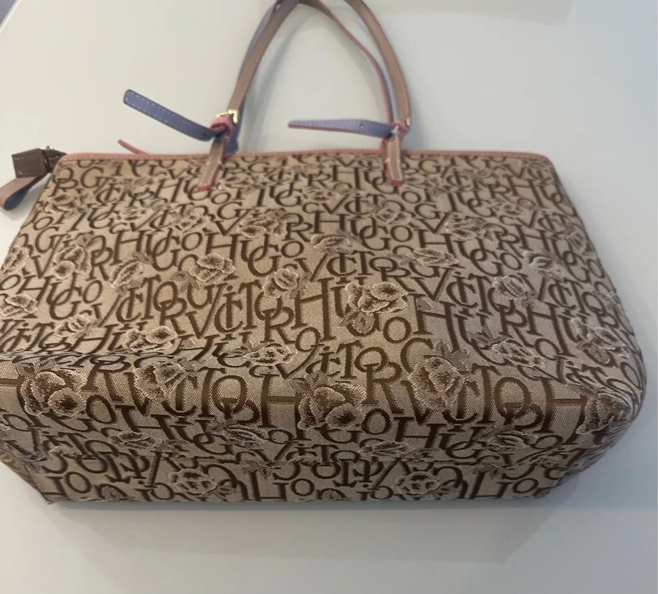 Bolsa Victor Hugo Bege/Jaguard - Foto 3