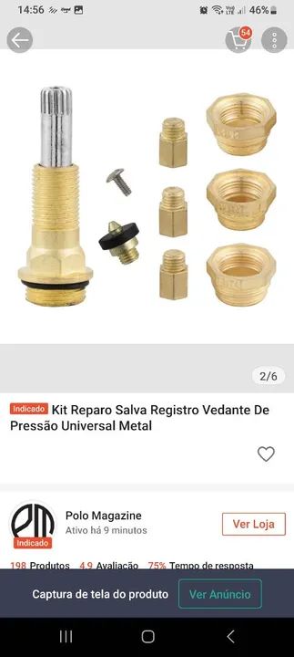 Salva Registro de Torneira de Banheiro  - Foto 2