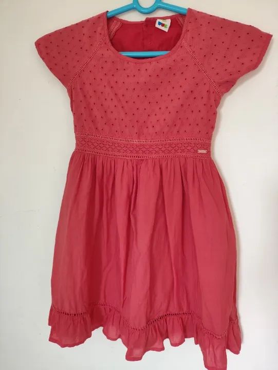 Vestido Infantil PUC - Laranja - 10 Anos