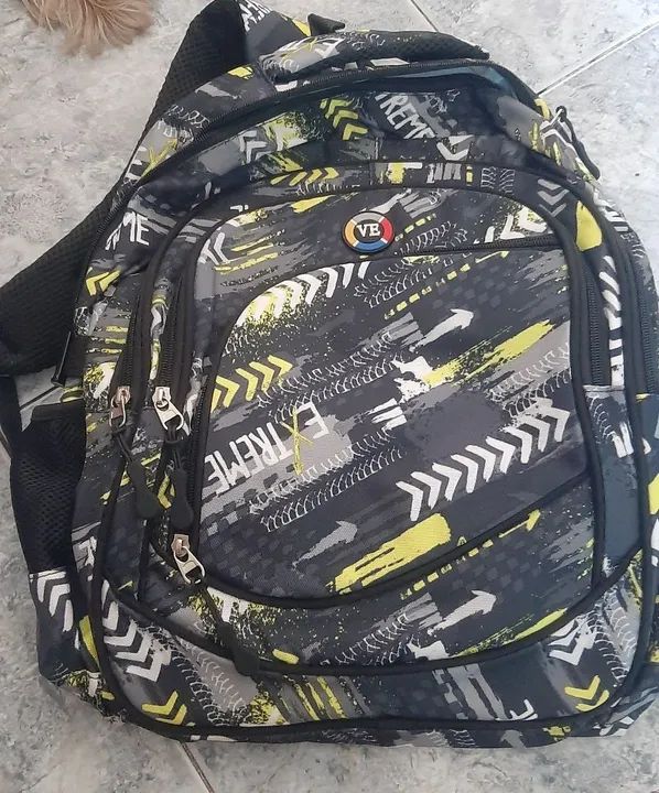 Mochila de Costas Masculina - Impressão Moderna - Foto 5