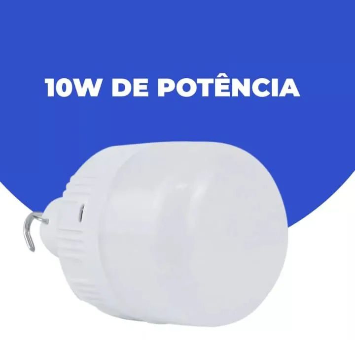 Lâmpada super forte com carregador solar portátil  - Foto 5