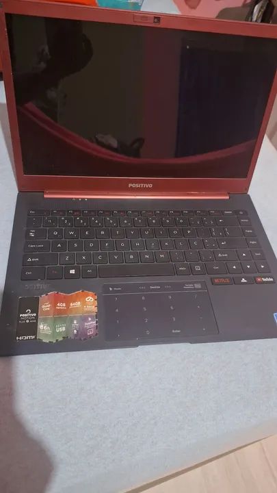 Notebook Vermelho Positivo  - Foto 3