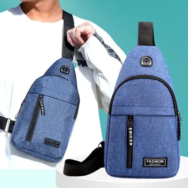 Mini Mochila Bolsa de Ombro Peito Transversal Tiracolo - Foto 2